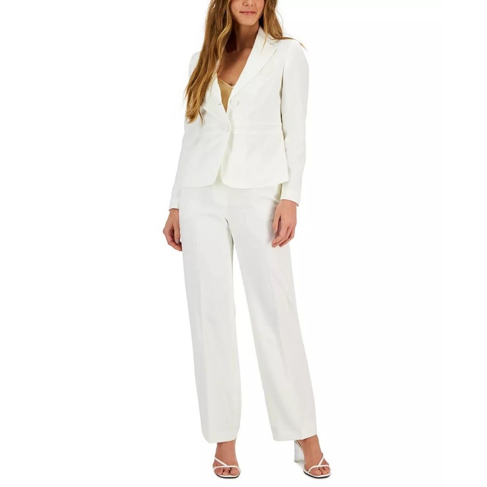 Le Suit Women's Crepe Two-Button‎ Blazer & Pants Set Plus Size 24W